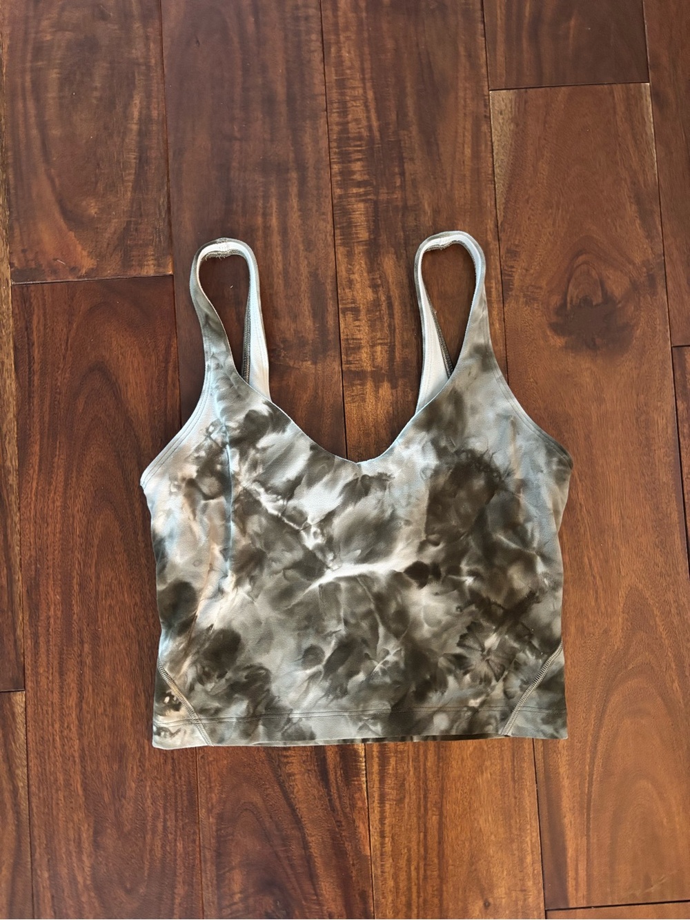 lululemon athletica Olive Green Tie-Dye Tank Top